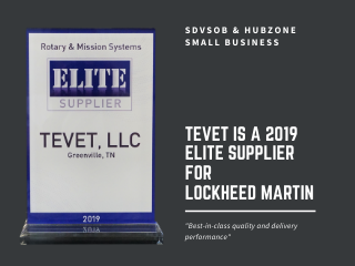 TEVET Awarded Lockheed Martin Rotary and Mission Systems ELITE Supplier Award