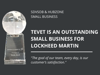 TEVET Awarded Outstanding Small Business by Lockheed Martin Space