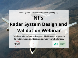 NI's Radar System Design and Validation Webinar – 2.10.2021